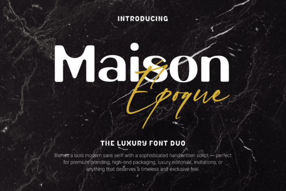 Maison Époque Duo: A Versatile Display Font for Branding